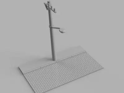 Diorama scale 1-43 -  Street Miniature Car - 3d Print 3D print model