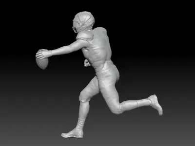 nfl run touchdown 3D print model
