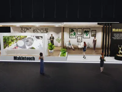 exhibition Low-poly 3D model 7