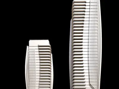 15 High-Rise Building 3D model