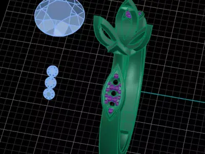 jewelry ring 346 3D print model purchase