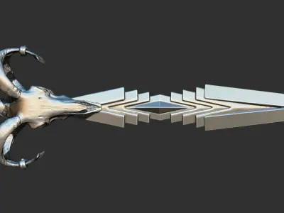 SWORD RAM SKULL 3D print model