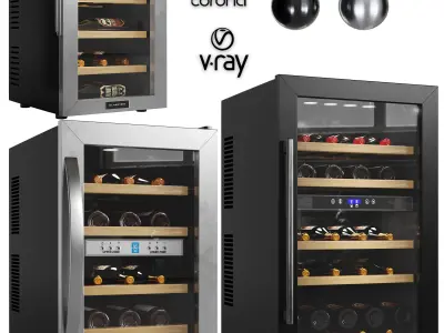 klarstein wine coolers Low-poly 3D model