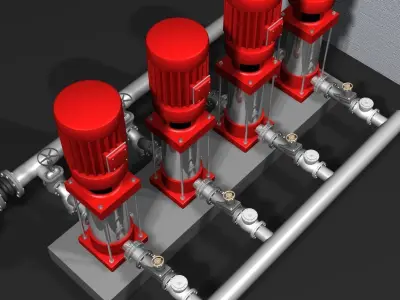 Booster Pump 3D model