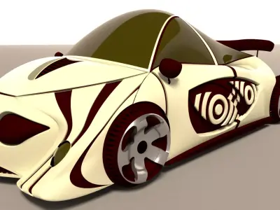 game car model 3D model