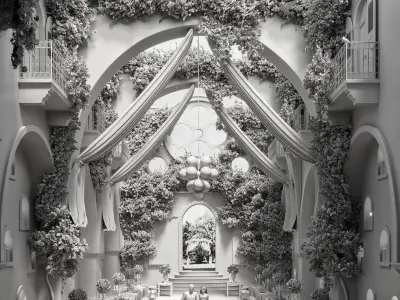 Exterior Castle Wedding 3D model
