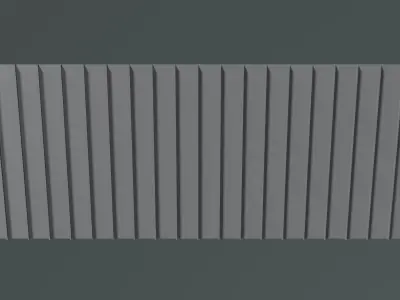 Metal sheet roofing 2402 3D model