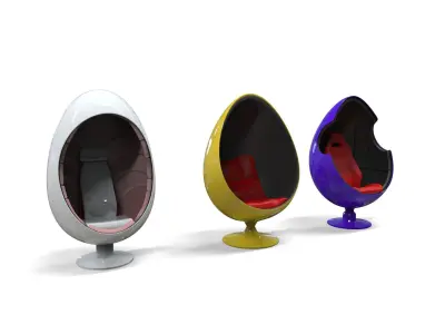 an egg chair Free 3D print model