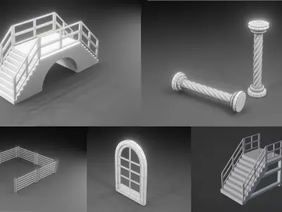 Architectural Assets Kitbash 3D model