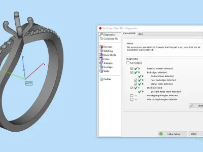 Gold ring  Jewelry 3D print model purchase