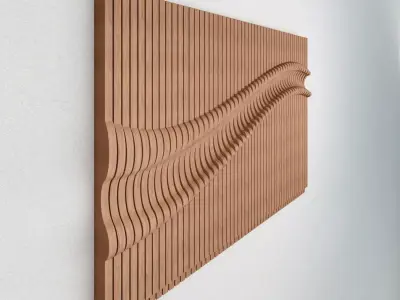 3D Parametric Wall Panel  3D print model