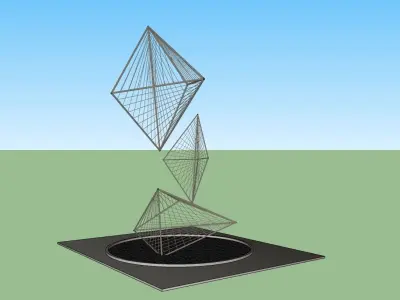 Abstract Sculpture 3D Model 3D model purchase