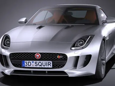 Jaguar F-Type S Coupe 2017 3D model