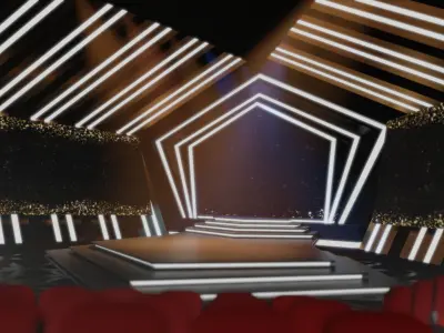 Virtual Modern Stage 3D model