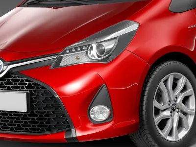 Toyota Yaris SE hatchback 5-door 2015 3D model