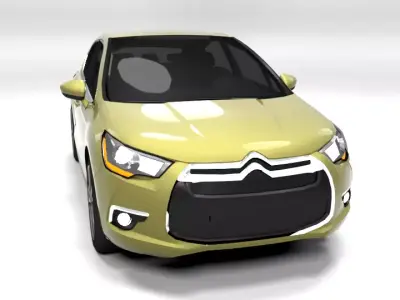 CITROEN DS4 LOWPOLY Low-poly 3D model