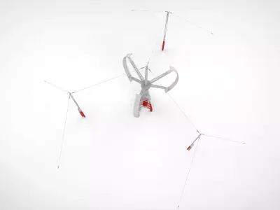 Sci-Fi Wind turbine 9 3D model