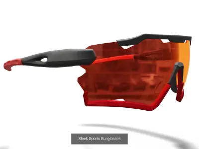 Sleek Sports Sunglasses Kit 3D Model Pack