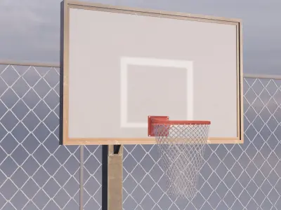 Street BasketBallCourt 3D model