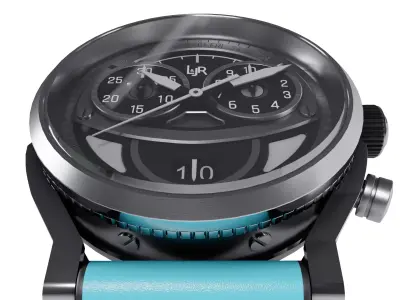 L Jr S1503 Chronograph Dial Watch Low-poly 3D model