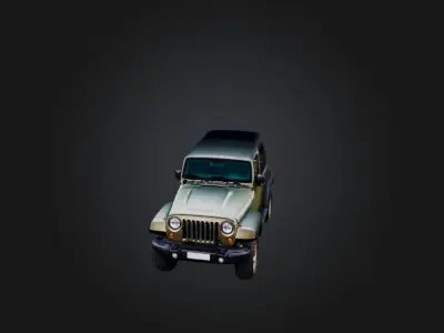 jeep car 2 Low-poly 3D model
