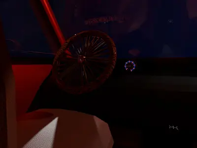 Stylized Retro Car 3D Model Low-poly 3D model