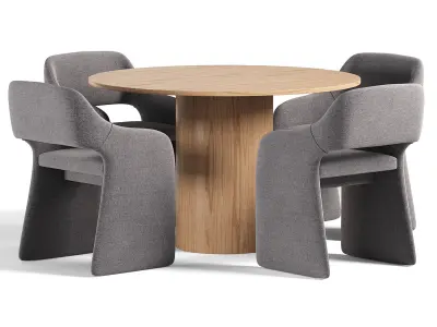 Chair E7 6 By Ellipse And Type Dining Chair 3D model