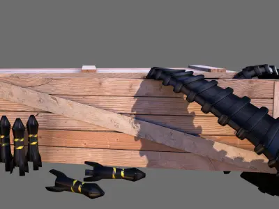 TF2 Sentry gun with munition 3D model