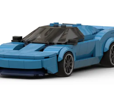 MocBricks3D - Lego Sport-Car Concept 3 3D print model