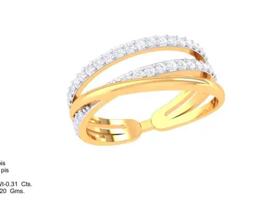 Diamond Ring 3D print model 15