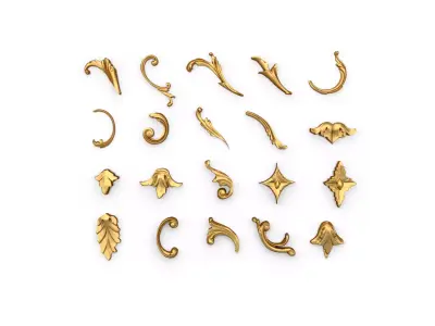 Acanthus Leaves Collection 09 3D model