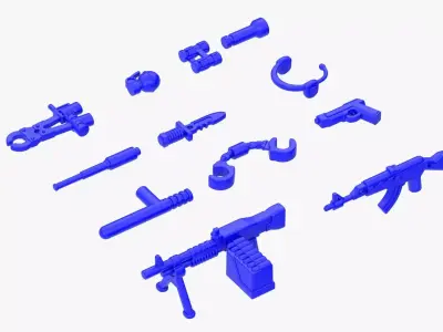 Lego Weapon Collections 3D model