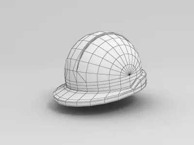 Engineer Helmet Low-poly 3D model