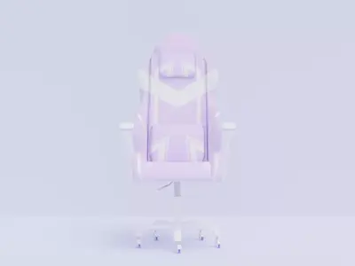 Gaming chair Low-poly 3D model