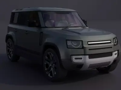 Generic Luxury SUV 8 Low-poly 3D model