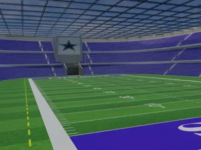 Dallas Cowboys - American Football Stadium Low-poly 3D model