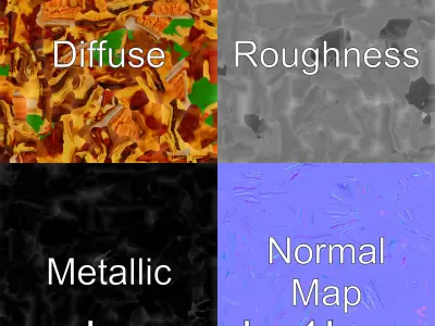 Gourmet Lasagna Layered Pasta Structure model pack Low-poly 3D model