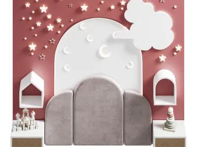 Kids wall panell 3 3D model