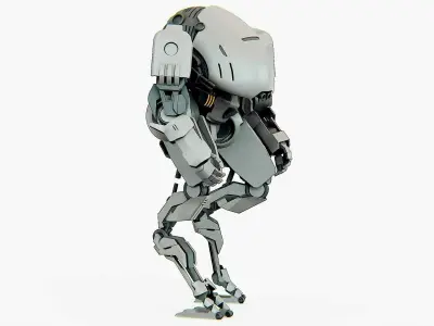 COMBAT DROID OMRON Rigged for Unreal Engine - Unity - MIXAMO 3D model