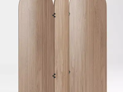 Wood Veneer Screen By Zeitraum 3D model