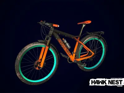 Bicycle Low-poly 3D model