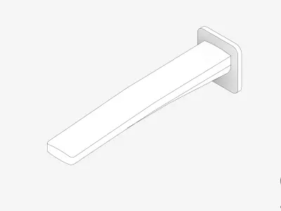 Wall Spout - Luxury - Mako - Bath Low-poly 3D model
