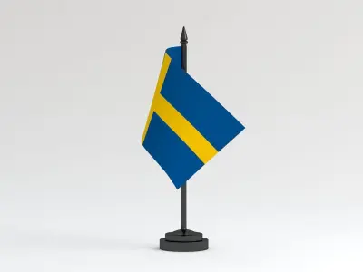 Table Flag Sweden 3D model