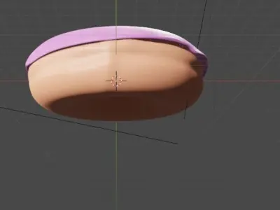 StrawBerry Donut Free 3D model