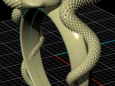 Snake Mens Ring  A Masterpiece of Craftsmanship and Symbolism Free 3D print model