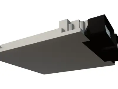 Basic ECU Free low-poly 3D model