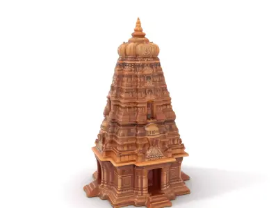 Ornate Temple Structure model pack Low-poly 3D model
