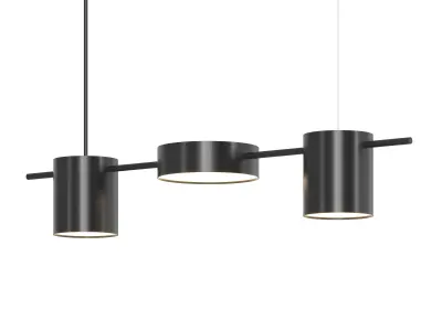 Counterpoint LED Linear Chandelier Low-poly 3D model