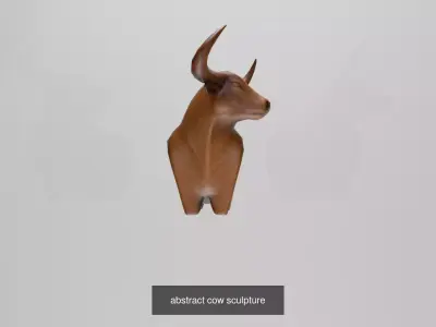 Abstract Animal Statue Pack 3D Model Collection