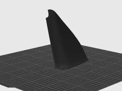 VW Golf mk 3 interior of the exterior rearview mirror cover 3D print model